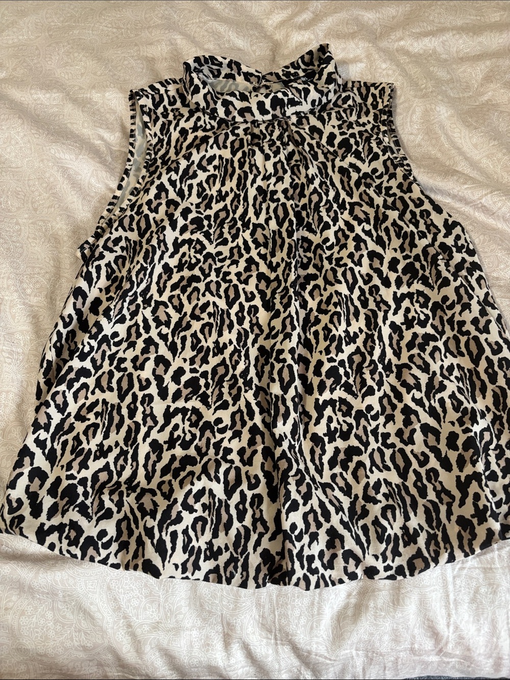Wallis Leopard Print Blouse - Black & Cream